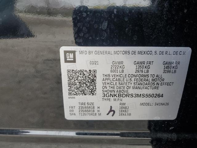 2021 CHEVROLET BLAZER 3LT - 3GNKBDRS3MS550264