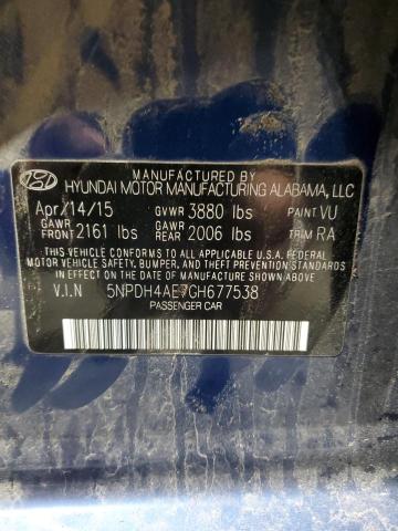 2016 HYUNDAI ELANTRA SE - 5NPDH4AE7GH677538