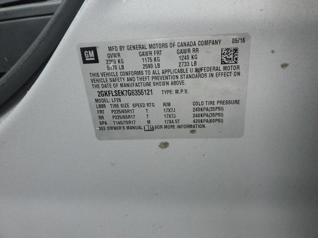 2016 GMC TERRAIN SL - 2GKFLSEK7G6356121