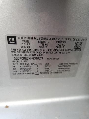 2017 CHEVROLET SILVERADO - 3GCPCRECXHG310077