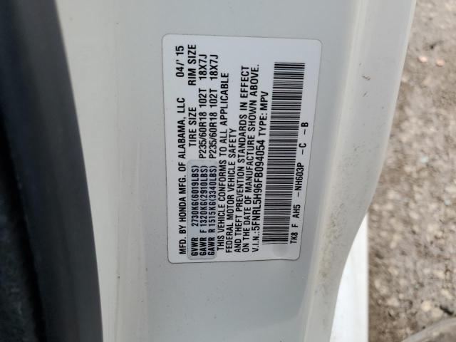 2015 HONDA ODYSSEY TO - 5FNRL5H96FB094054
