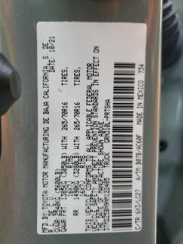 2022 TOYOTA TACOMA DOU - 3TMDZ5BN9NM122485