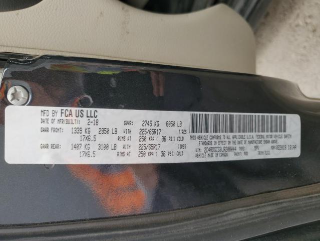 2018 DODGE GRAND CARA - 2C4RDGCG0JR208044