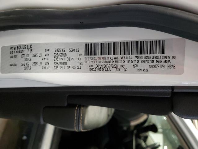 2015 JEEP CHEROKEE L - 1C4PJMCBXFW776268