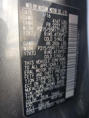 2016 NISSAN JUKE S - JN8AF5MV2GT656185