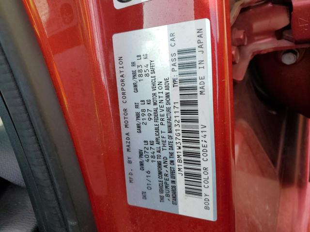 2016 MAZDA 3 TOURING JM1BM1W37G1321171