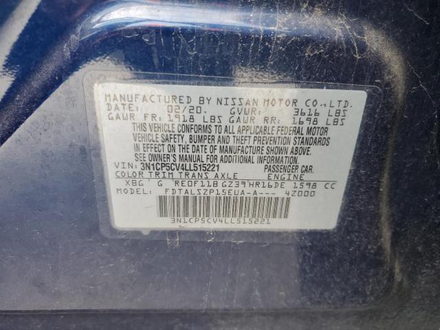 2020 NISSAN KICKS SV - 3N1CP5CV4LL515221