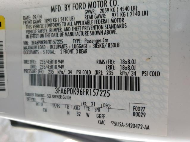 2015 FORD FUSION TIT - 3FA6P0K96FR157225