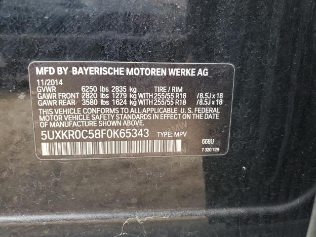 2015 BMW X5 XDRIVE3 - 5UXKR0C58F0K65343