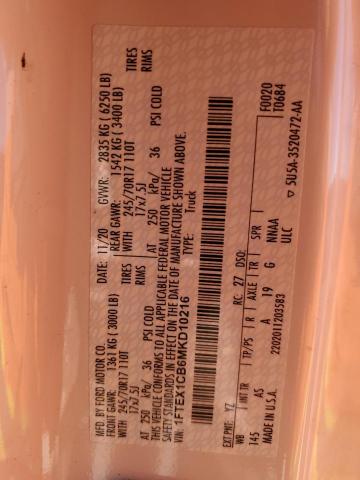 2021 FORD F150 SUPER - 1FTEX1CB6MKD10216