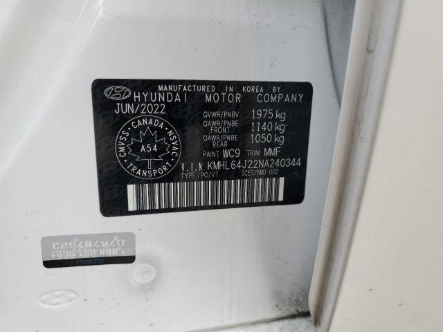 2022 HYUNDAI SONATA LUX KMHL64J22NA240344