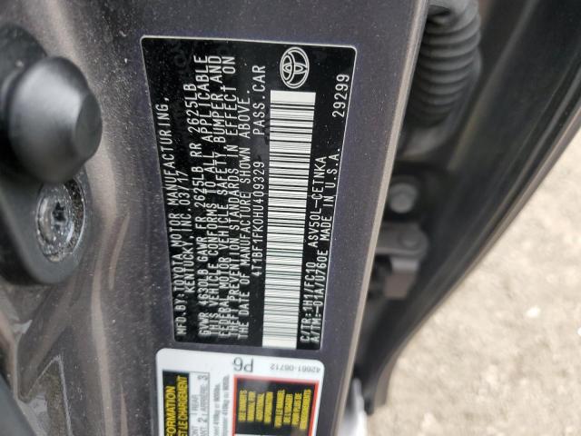 2017 TOYOTA CAMRY LE 4T1BF1FK0HU409329