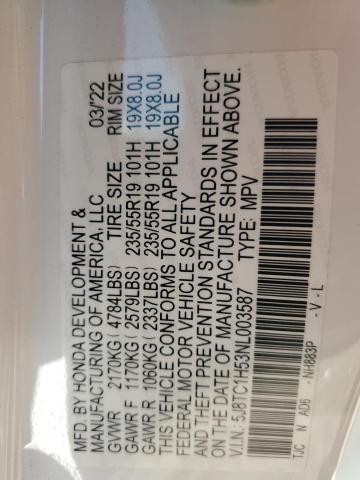 2022 ACURA RDX TECHNO - 5J8TC1H53NL003587