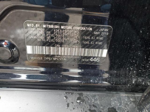 2019 MITSUBISHI RVR SE JA4AJ3AU0KU604660