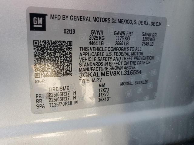2019 GMC TERRAIN SL - 3GKALMEV8KL316554