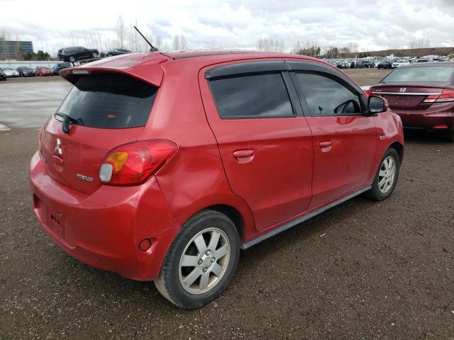 MITSUBISHI MIRAGE ES 2015 red  gas ML32A4HJ7FH054578 photo #4