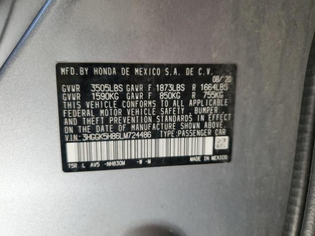 2020 HONDA FIT EX - 3HGGK5H86LM724486