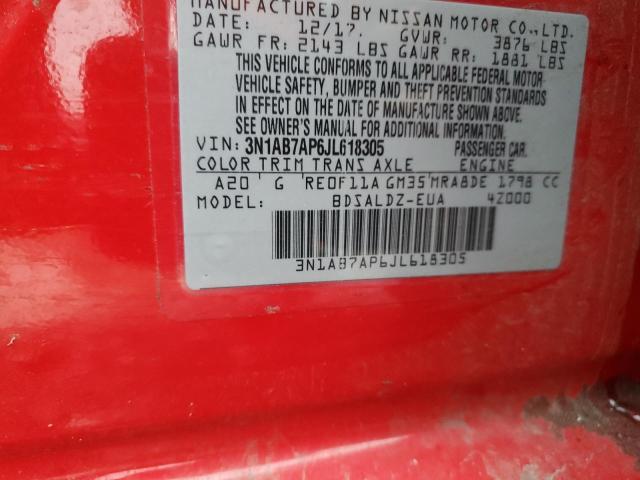 2018 NISSAN SENTRA S - 3N1AB7AP6JL618305