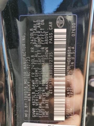 2024 TOYOTA CAMRY XLE - 4T1F31AK8RU072735