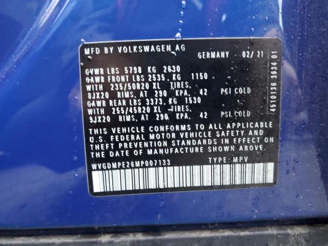 2021 VOLKSWAGEN ID.4 FIRST WVGDMPE26MP007133