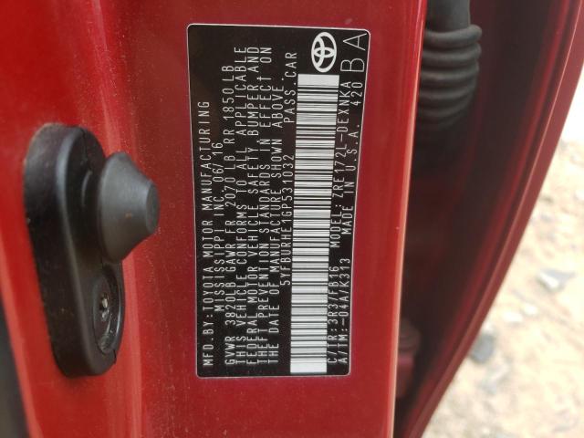 2016 TOYOTA COROLLA L - 5YFBURHE1GP531032