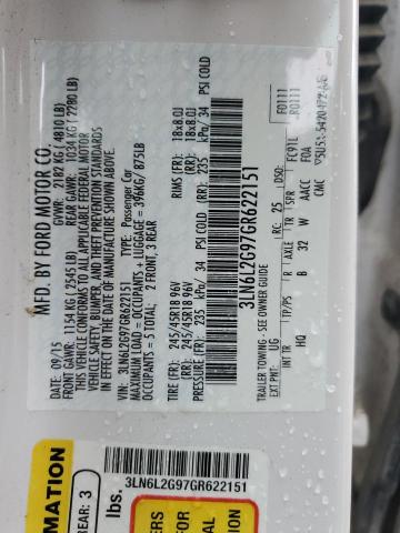 2016 LINCOLN MKZ - 3LN6L2G97GR622151