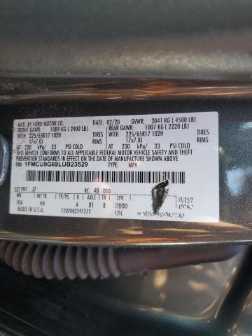 2020 FORD ESCAPE SE - 1FMCU9G69LUB23529