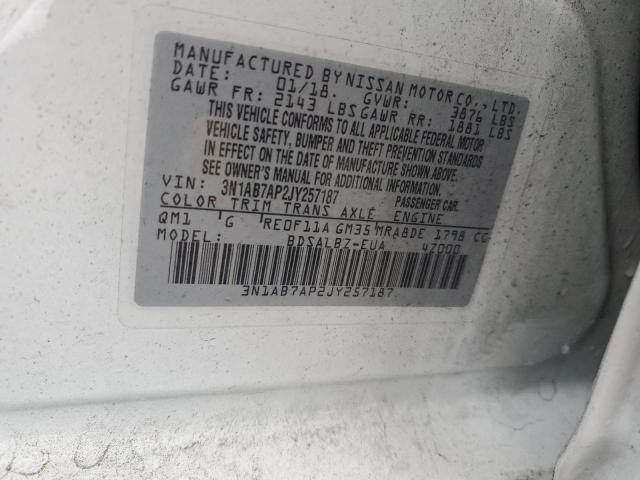 2018 NISSAN SENTRA S - 3N1AB7AP2JY257187
