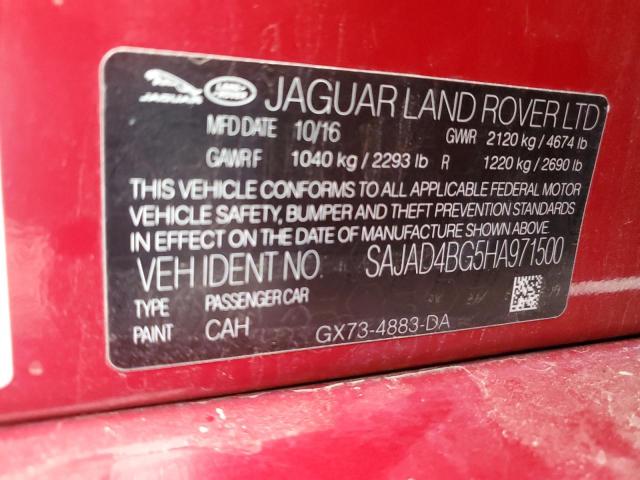 2017 JAGUAR XE PREMIUM SAJAD4BG5HA971500