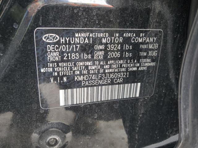 2018 HYUNDAI ELANTRA SE - KMHD74LF3JU609321