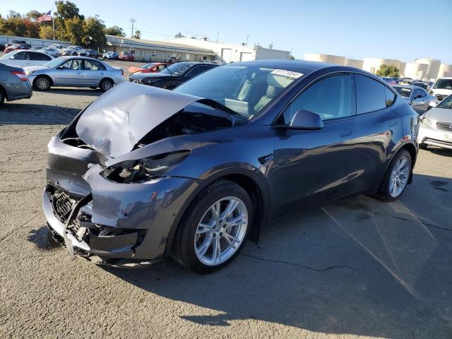 TESLA MODEL Y 2021 gray  electric 5YJYGDEEXMF094213 photo #1