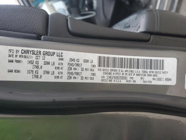 2013 JEEP GRAND CHER - 1C4RJFAG9DC592361