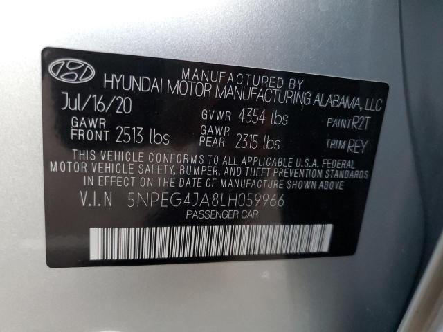 VIN 5NPEG4JA8LH059966 2020 HYUNDAI SONATA no.12