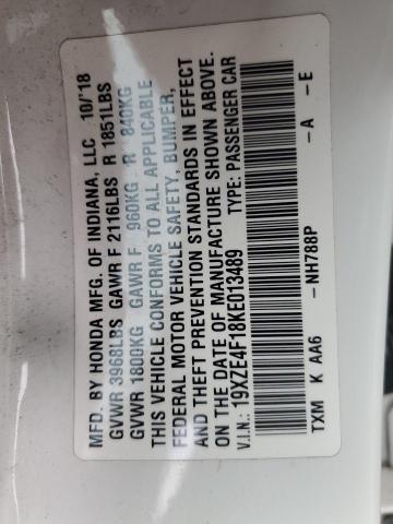 2019 HONDA INSIGHT LX 19XZE4F18KE013489