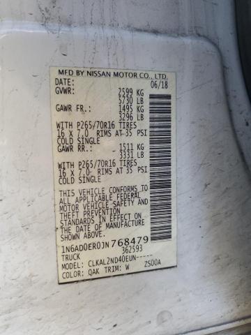 2018 NISSAN FRONTIER S - 1N6AD0ER0JN768479