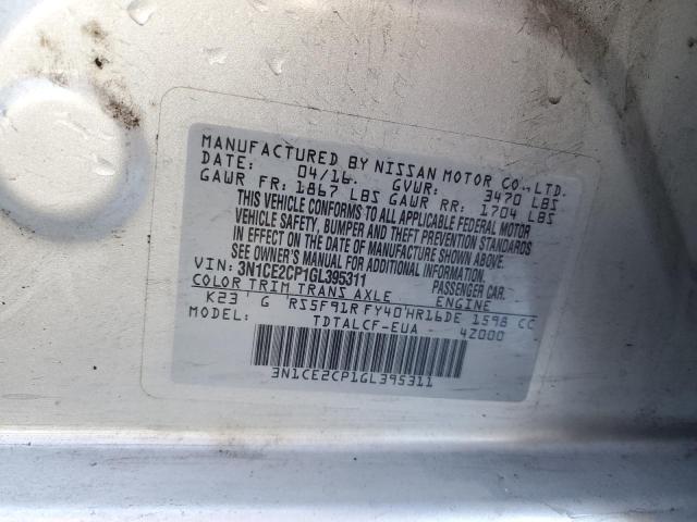 2016 NISSAN VERSA NOTE - 3N1CE2CP1GL395311