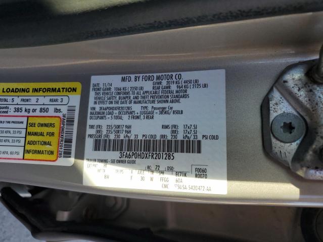 VIN 3FA6P0HDXFR201285 2015 Ford Fusion, SE no.13