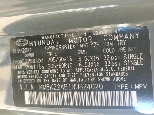 2022 HYUNDAI KONA SEL - KM8K22AB1NU824020