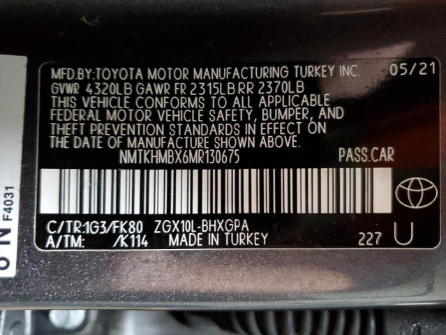 2021 TOYOTA C-HR XLE - NMTKHMBX6MR130675