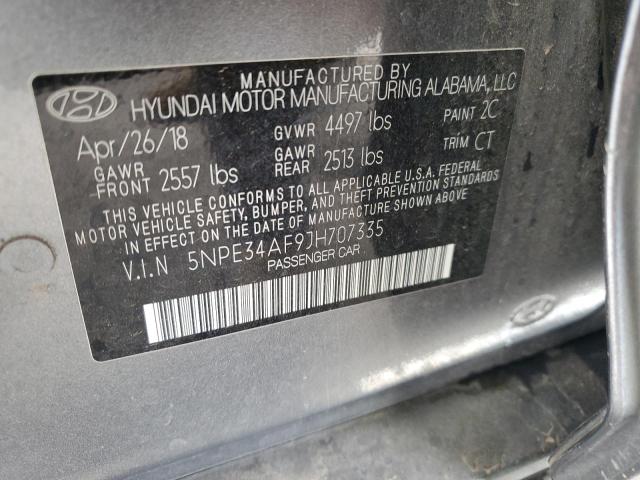 VIN 5NPE34AF9JH707335 2018 HYUNDAI SONATA no.12