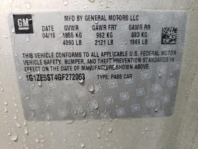 2016 CHEVROLET MALIBU LT - 1G1ZE5ST4GF272063