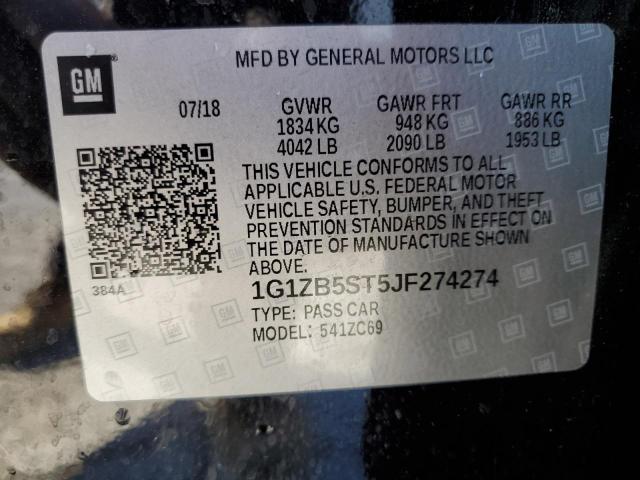 2018 CHEVROLET MALIBU LS - 1G1ZB5ST5JF274274