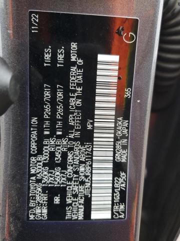 2023 TOYOTA 4RUNNER SE JTENU5JR8P6117431