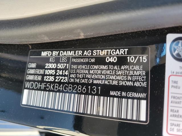 VIN WDDHF5KB4GB286131 2016 MERCEDES-BENZ E-CLASS no.13