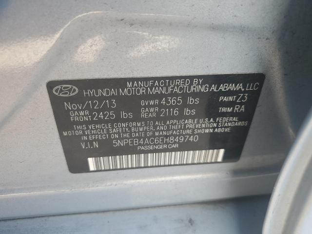 VIN 5NPEB4AC6EH849740 2014 Hyundai Sonata, Gls no.12