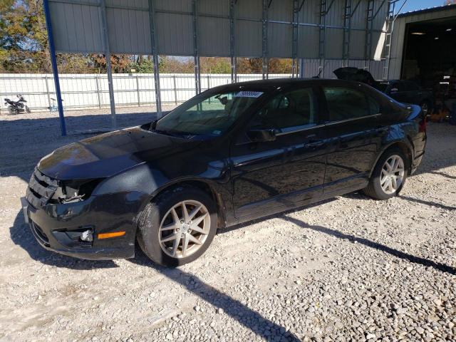 FORD FUSION SEL 2012 black  gas 3FAHP0JA2CR370642 photo #1