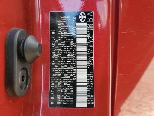 2015 TOYOTA COROLLA L - 5YFBURHEXFP283460