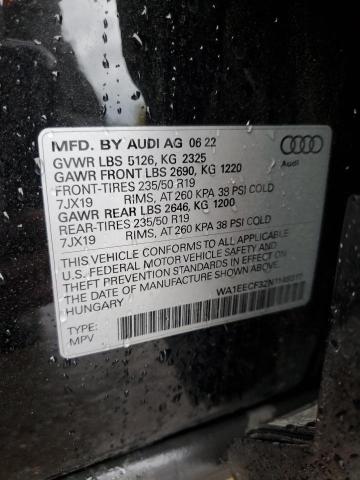 VIN WA1EECF32N1148317 2022 AUDI Q3 no.14