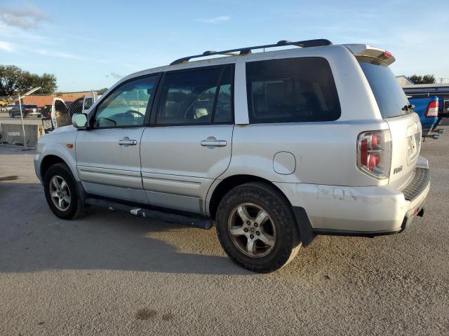 HONDA PILOT EX 2006 silver  gas 5FNYF18586B006176 photo #3