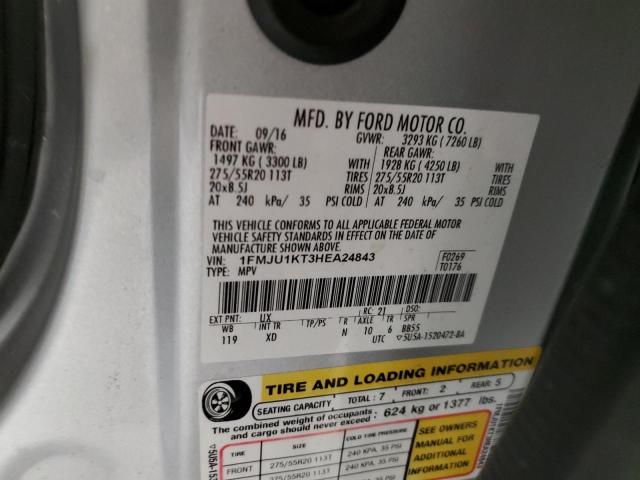 2017 FORD EXPEDITION - 1FMJU1KT3HEA24843